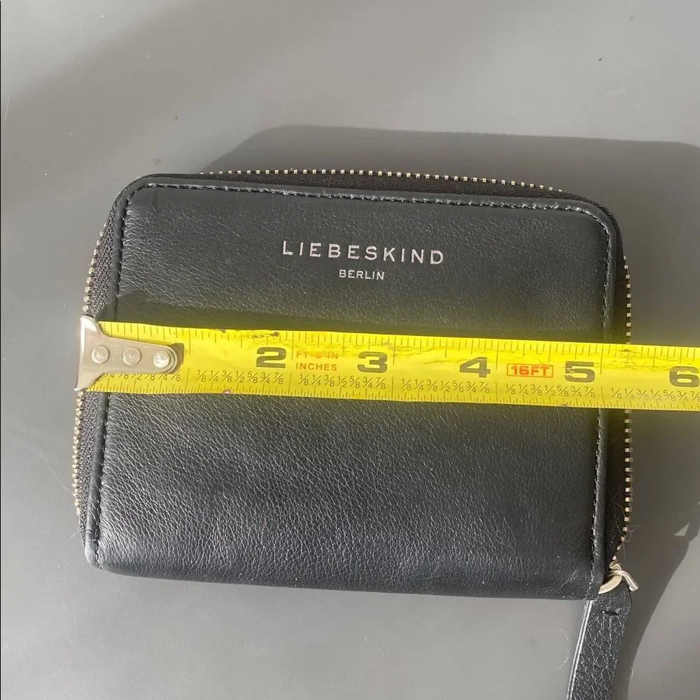 Liebeskind Berlin Black Women’s Bifold Wallet Nappa Leather Classic Minimalist